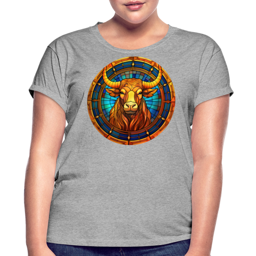 Women's Mosaic Taurus Relaxed Fit T-Shirt - heather gray