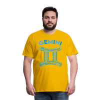 Thumbnail for Men's Power Words Gemini Premium T-Shirt - sun yellow