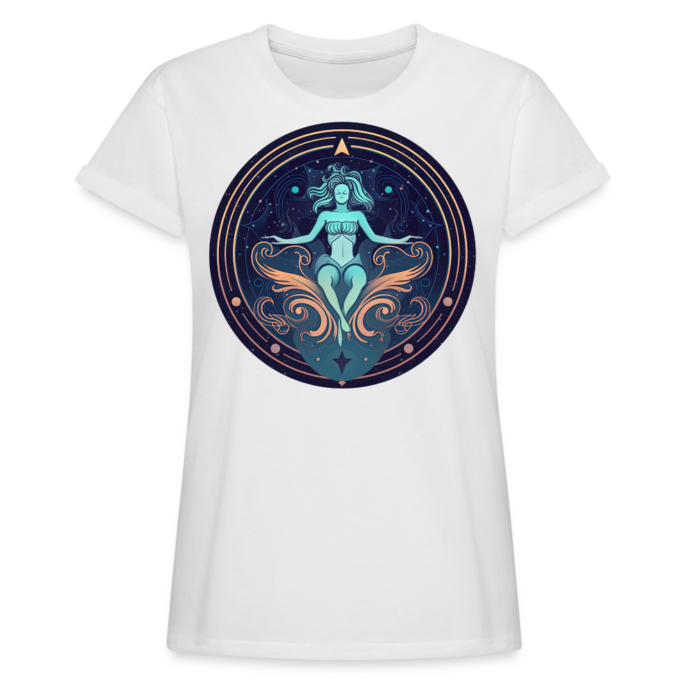 Women's Mystic Aquarius Relaxed Fit T-Shirt - white