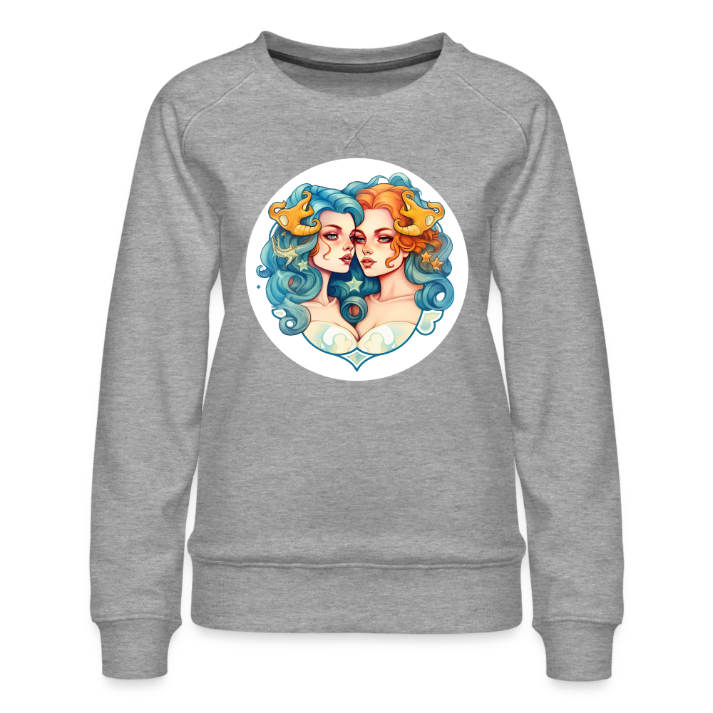 Women’s Symbol Gemini Premium Sweatshirt - heather grey