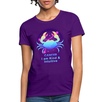 Thumbnail for Women's Neon Cancer T-Shirt - purple