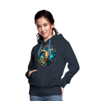 Thumbnail for Women’s Mosaic Capricorn Premium Hoodie - navy