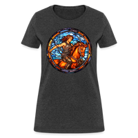 Thumbnail for Women's Mosaic Sagittarius T-Shirt - heather black