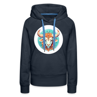 Thumbnail for Women’s Symbol Taurus Premium Hoodie - navy