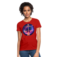 Thumbnail for Women's Magic Libra T-Shirt - red