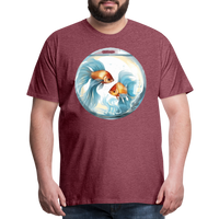 Thumbnail for Men's Mythical Pisces Premium T-Shirt - heather burgundy