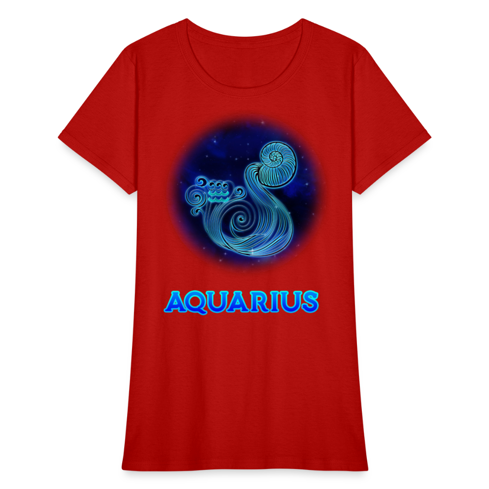 Women's Stellar Aquarius T-Shirt - red