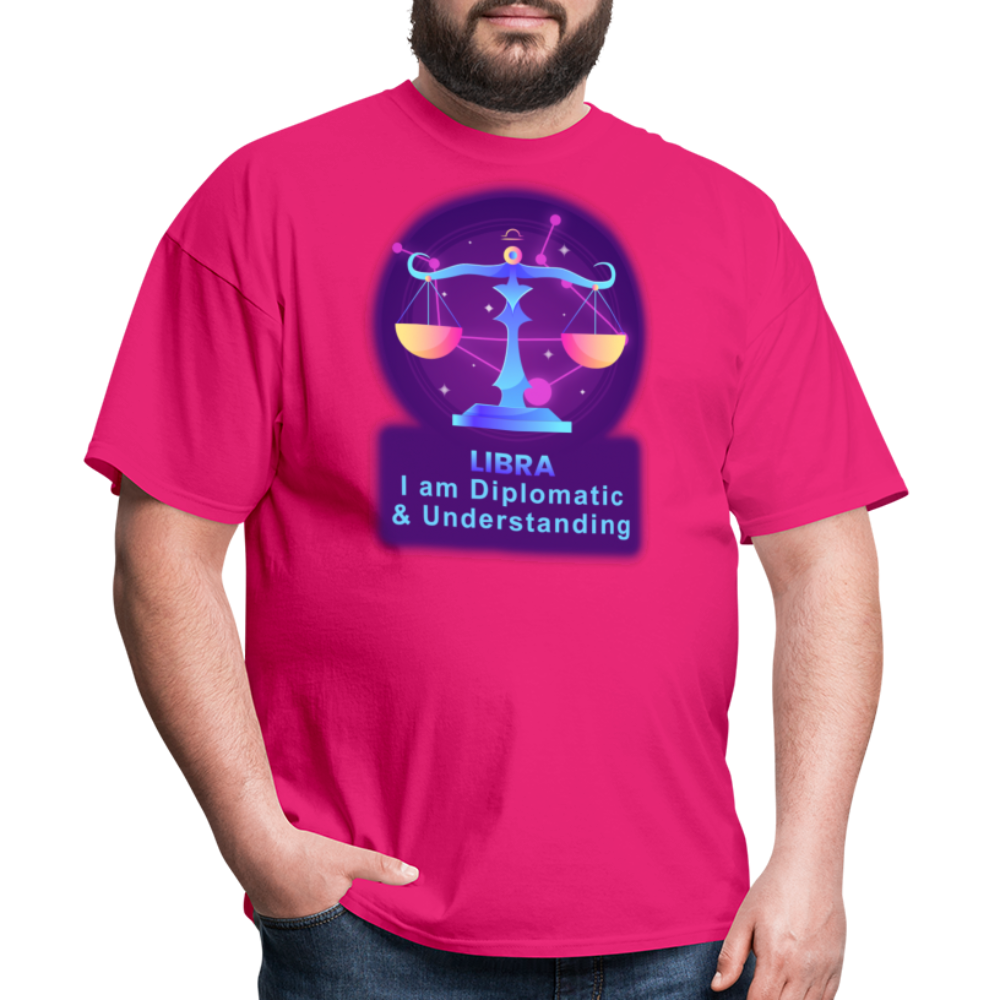 Men's Neon Libra Classic T-Shirt - fuchsia