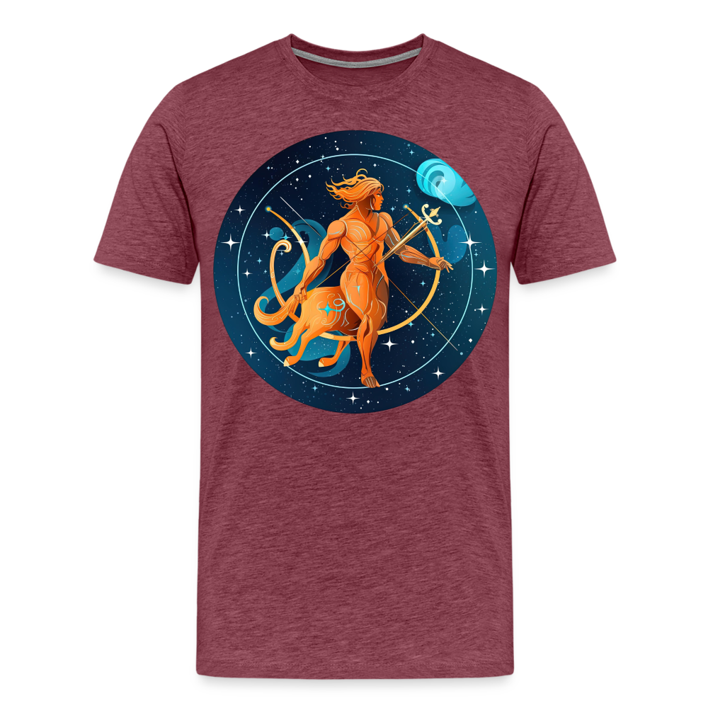 Men's Mythical Sagittarius Premium T-Shirt - heather burgundy