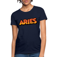 Thumbnail for Women's Aries New Design T-Shirt - navy