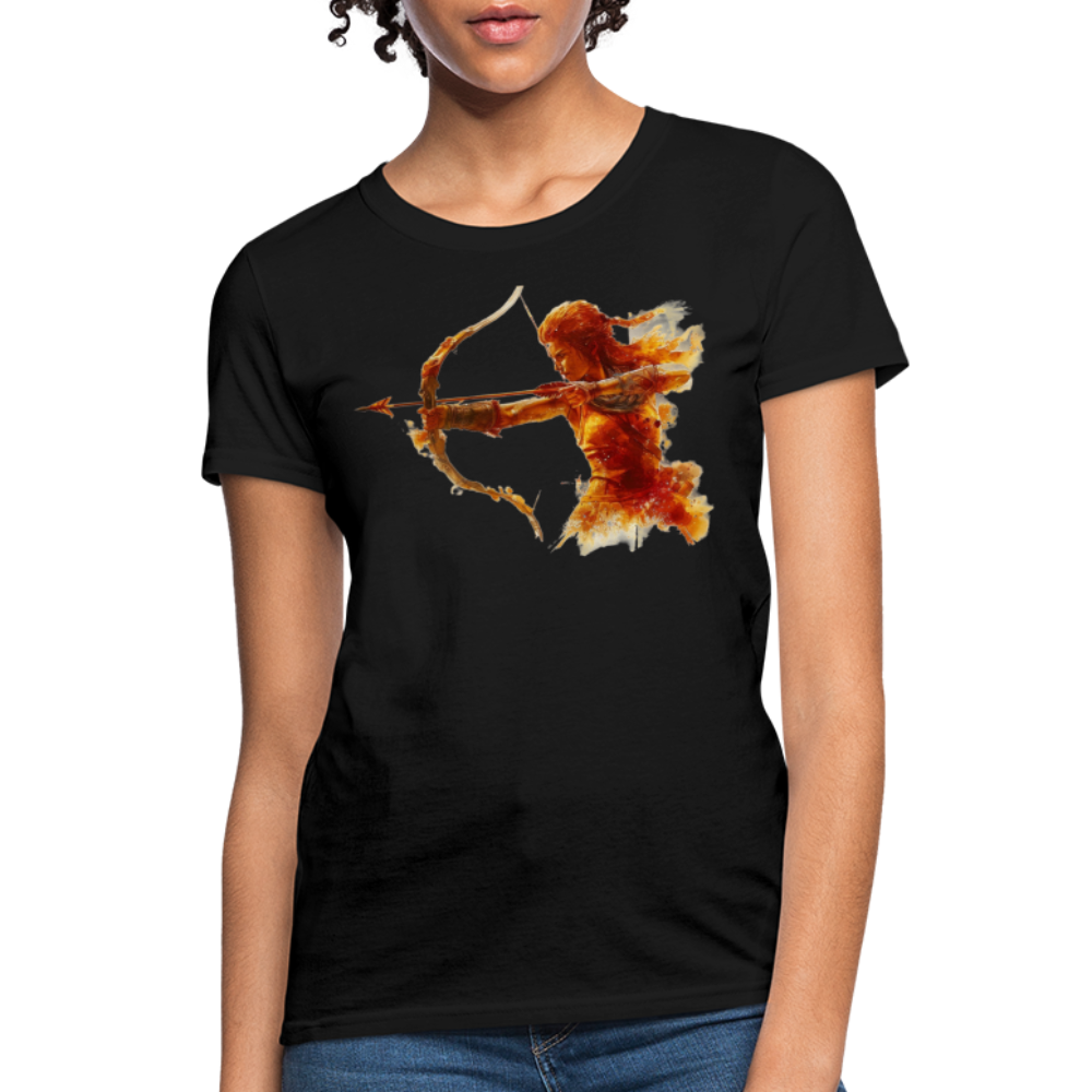 Women's Mythical Sagittarius T-Shirt - black