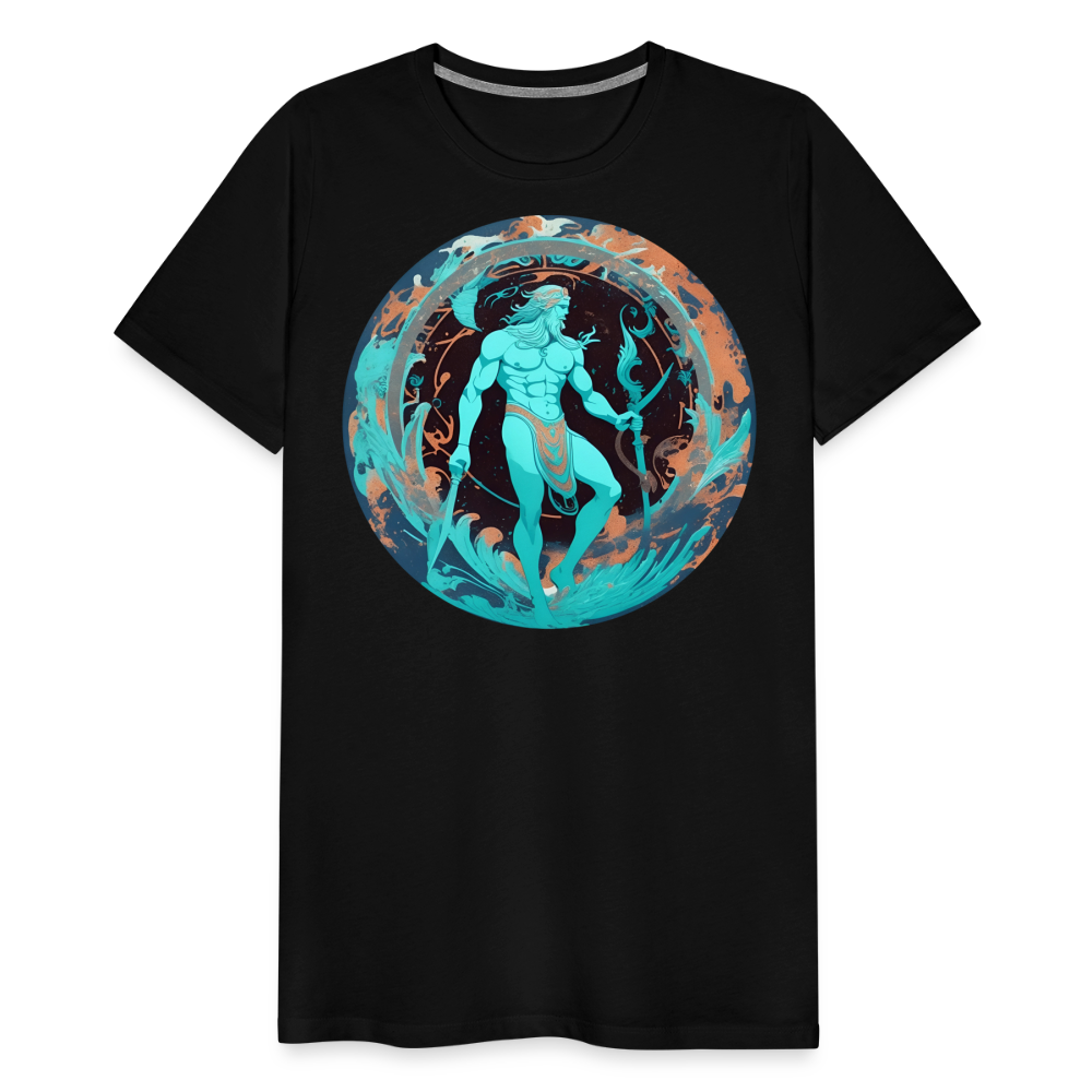 Men's Mythical Aquarius Premium T-Shirt - black