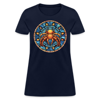 Thumbnail for Women's Mosaic Cancer T-Shirt - navy