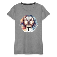 Thumbnail for Women’s Mythical Gemini Premium T-Shirt - heather gray