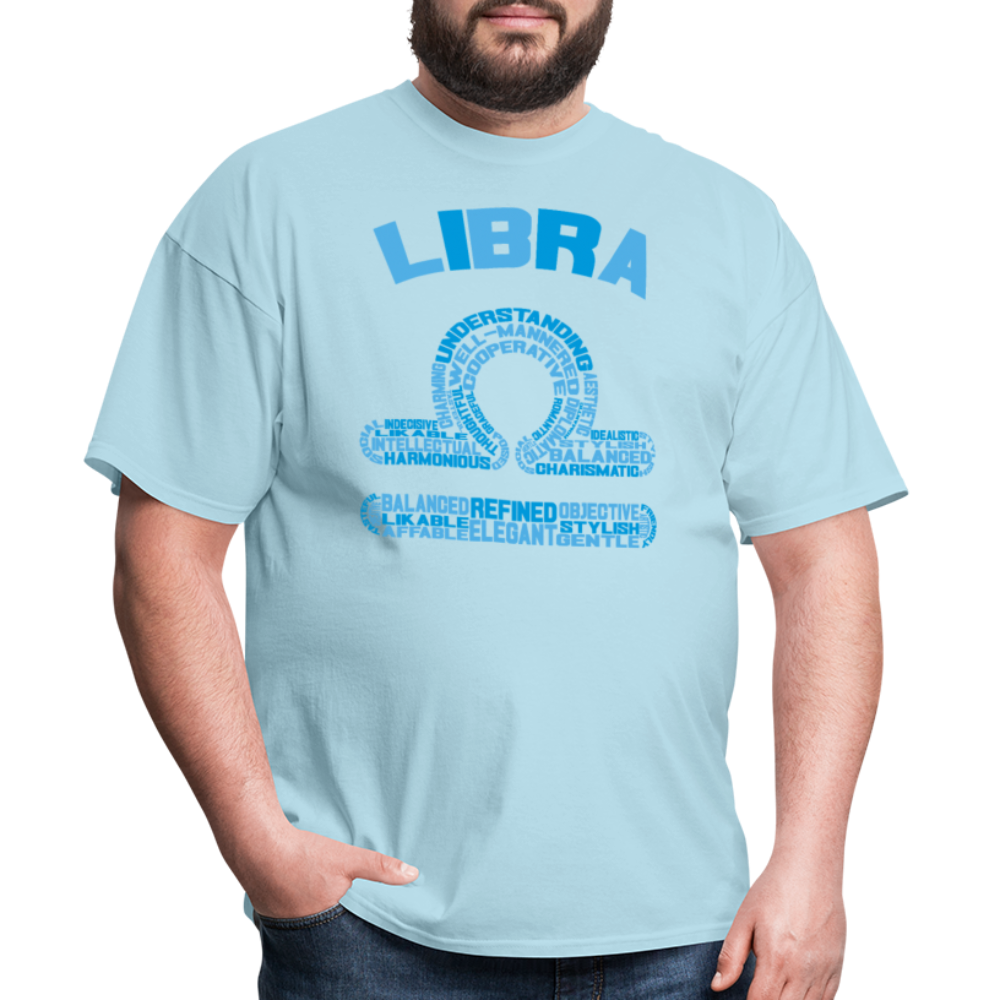 Men's Power Words Libra Classic T-Shirt - powder blue