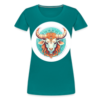 Thumbnail for Women’s Symbol Taurus Premium T-Shirt - teal