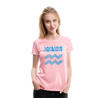 Thumbnail for Women's Power Words Aquarius Premium T-Shirt - pink