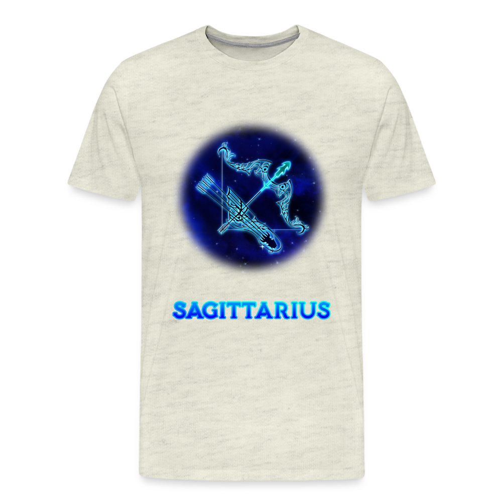 Men's Sagittarius Premium T-Shirt - heather oatmeal