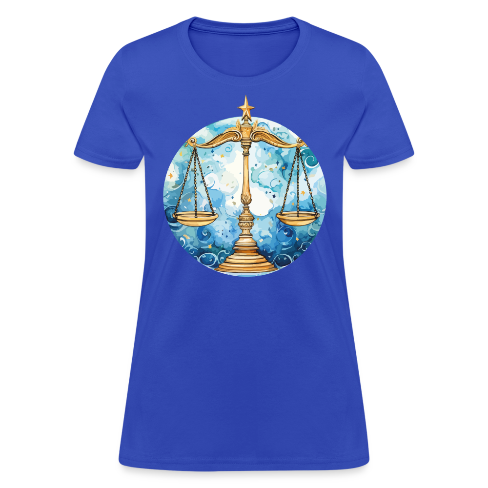 Women's Mythical Libra T-Shirt - royal blue