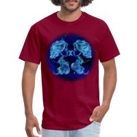 Thumbnail for Men's Stellar Gemini Classic T-Shirt - burgundy