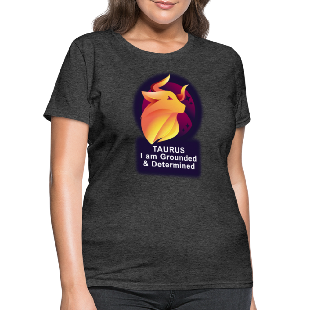 Women's Glow Taurus T-Shirt - heather black