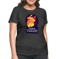 Thumbnail for Women's Glow Taurus T-Shirt - heather black