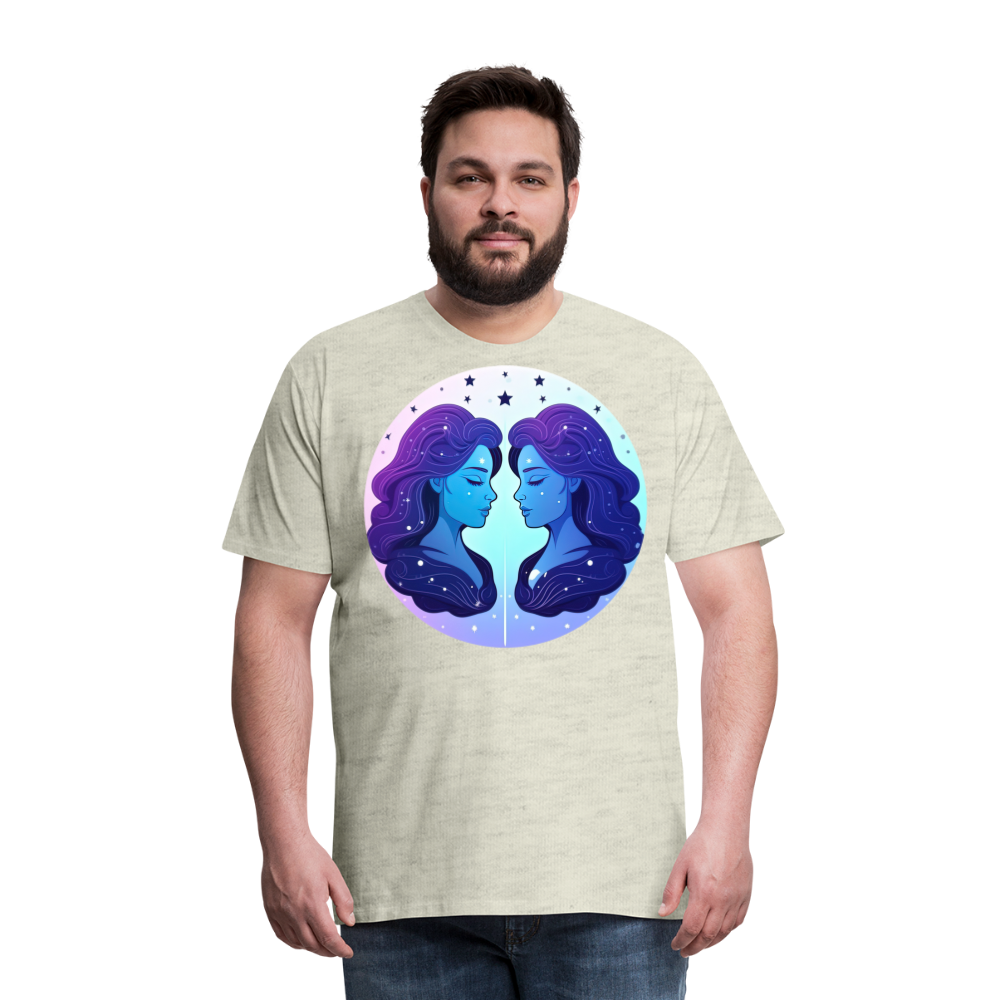 Men's Magic Gemini Premium T-Shirt - heather oatmeal