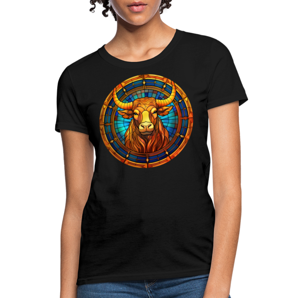 Women's Mosaic Taurus T-Shirt - black