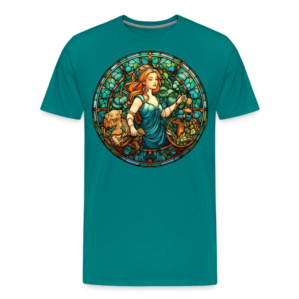 Men's Mosaic Virgo Premium T-Shirt - teal