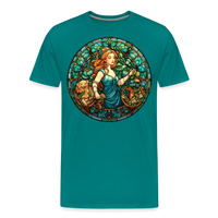 Thumbnail for Men's Mosaic Virgo Premium T-Shirt - teal