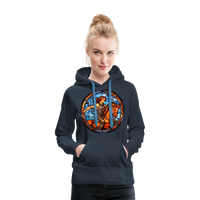 Thumbnail for Women’s Mosaic Sagittarius Premium Hoodie - navy