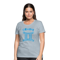 Thumbnail for Women's Power Words Gemini Premium T-Shirt - heather ice blue