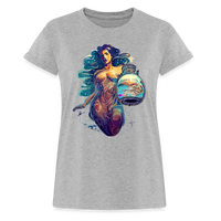 Thumbnail for Women's Mythical Aquarius Relaxed Fit T-Shirt - heather gray