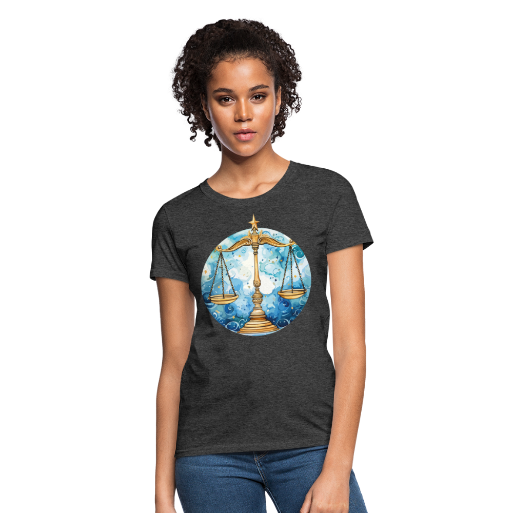 Women's Mythical Libra T-Shirt - heather black