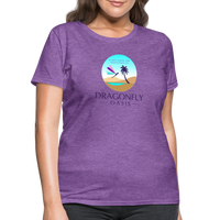 Thumbnail for Women's Dragonfly Oasis V.1 Capricorn T-Shirt - purple heather