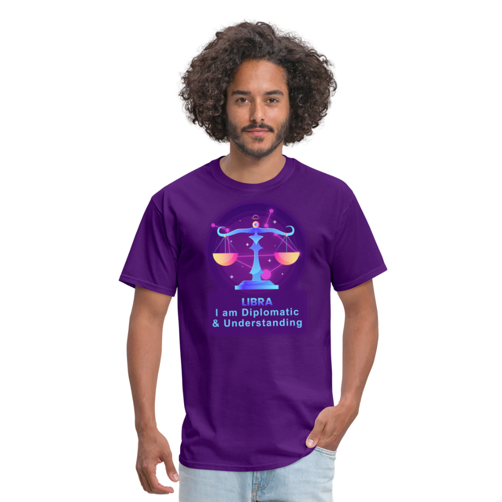 Men's Neon Libra Classic T-Shirt - purple