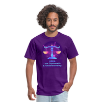 Thumbnail for Men's Neon Libra Classic T-Shirt - purple