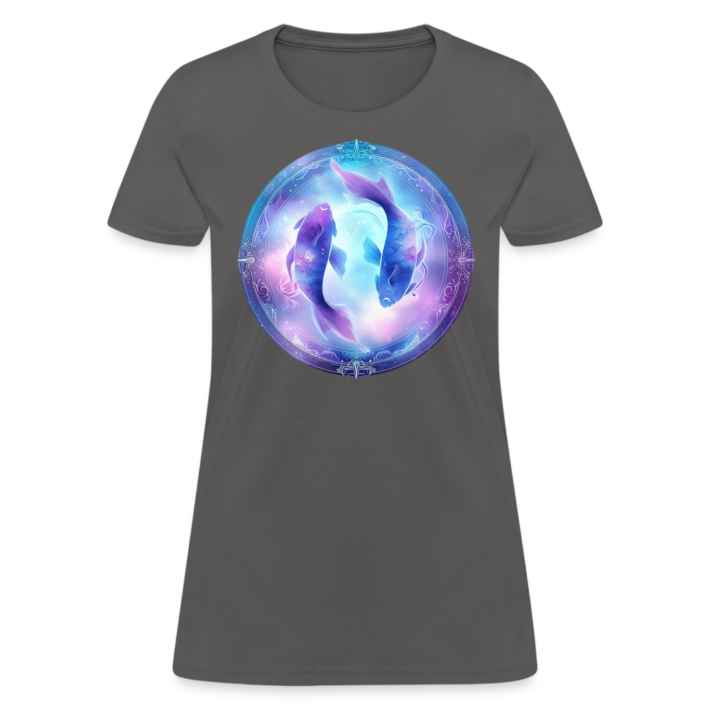 Women's Classic Pisces T-Shirt - charcoal