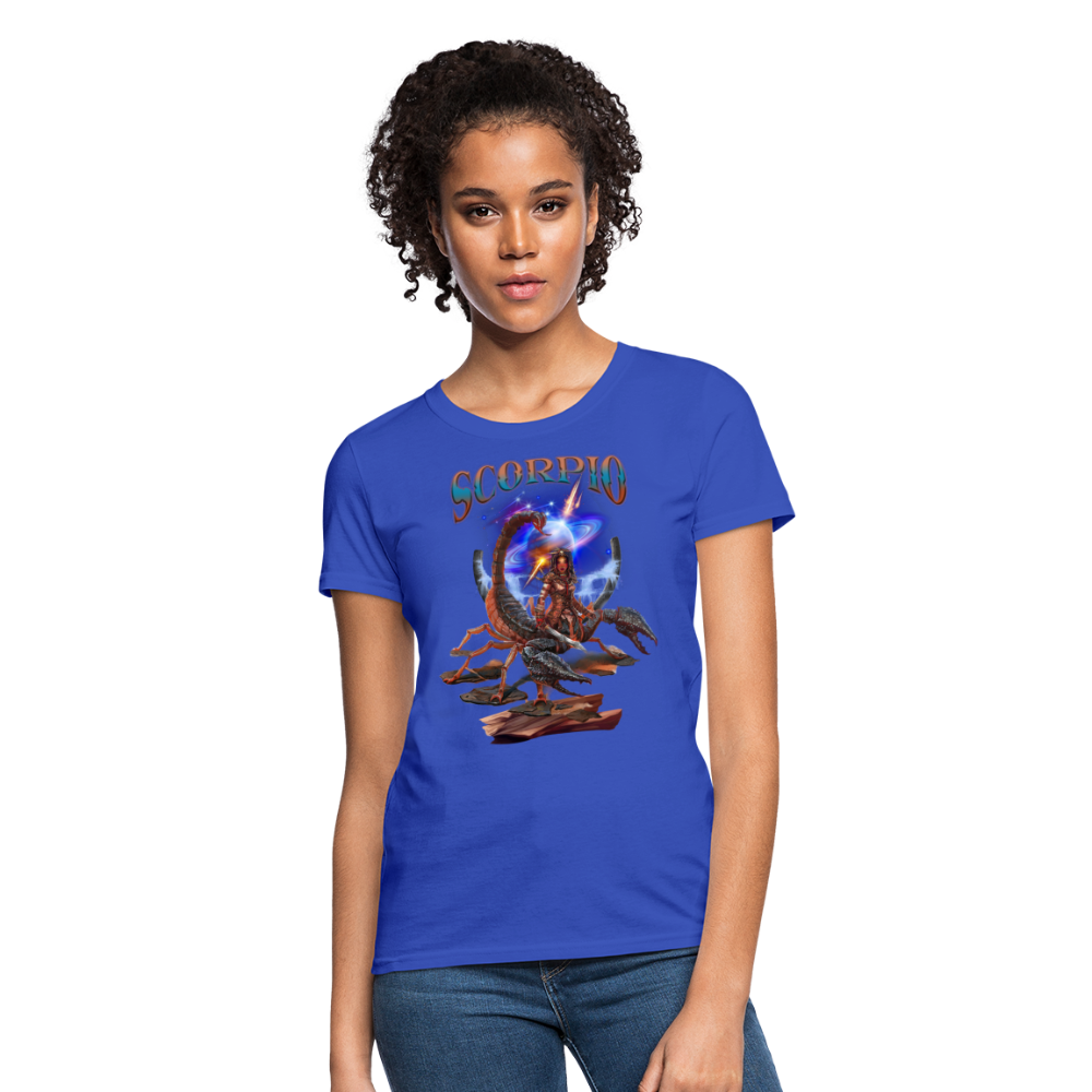 Women's Astral Scorpio T-Shirt - royal blue