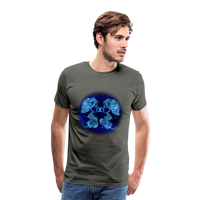 Thumbnail for Men's Gemini Premium T-Shirt - asphalt gray