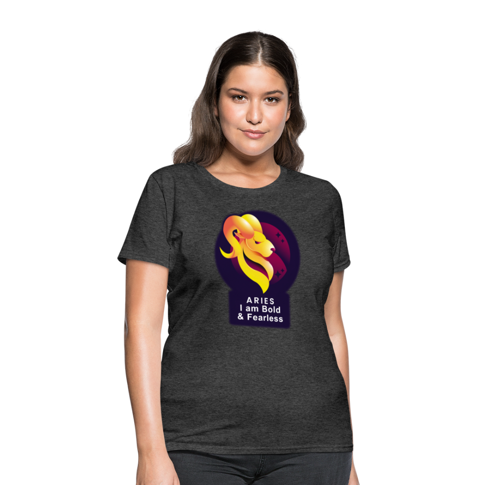 Women's Glow Aries T-Shirt - heather black