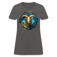 Thumbnail for Women's Mosaic Capricorn T-Shirt - charcoal