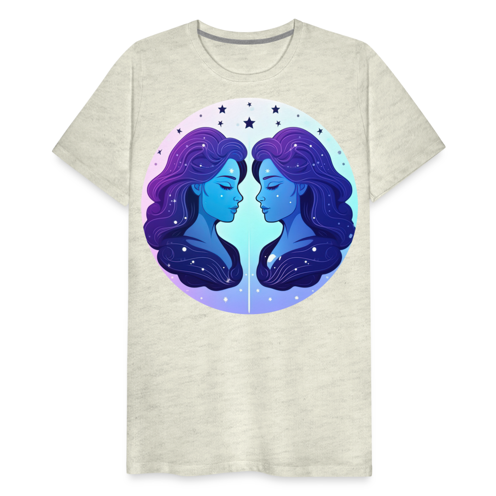 Men's Magic Gemini Premium T-Shirt - heather oatmeal