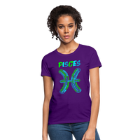 Thumbnail for Women's Power Words Pisces T-Shirt - purple