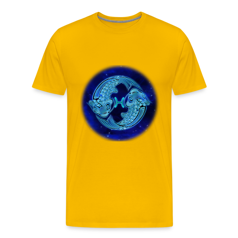 Men's Pisces Premium T-Shirt - sun yellow