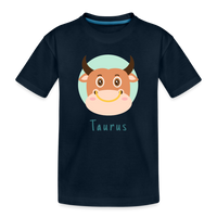 Thumbnail for Kid’s Astro Toon Taurus Premium Organic T-Shirt - deep navy