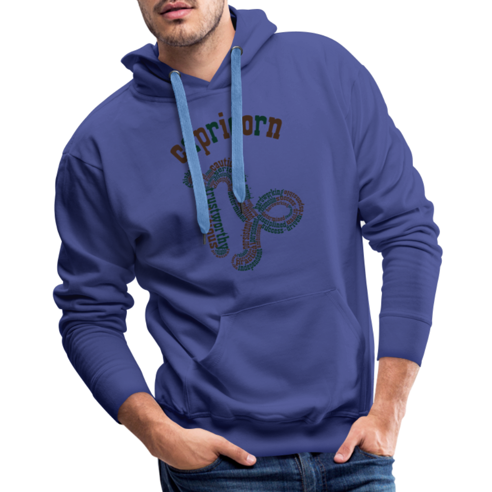 Men's Power Words Capricorn Premium Hoodie - royal blue