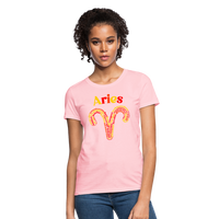 Thumbnail for Women's Power Words Aries T-Shirt - pink