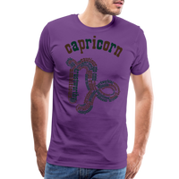 Thumbnail for Men's Power Words Capricorn Premium T-Shirt - purple