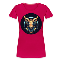 Thumbnail for Women’s Mystic Capricorn Premium T-Shirt - dark pink